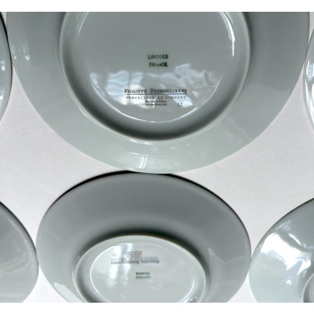 1990s Limoges "Alahambra" Cocktail Plates - Boxed Set of 6 For Sale - Image 14 of 18