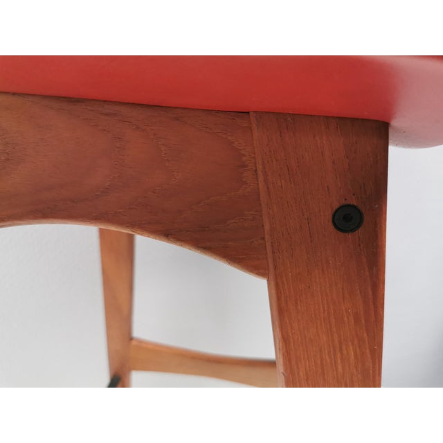 Bar Stool in Teak and Leather by Johannes Andersen for Brødere Andersen, 1960s For Sale - Image 11 of 14