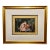 Original Vintage Rajasthani Miniature Painting of Love Scene on Silk, Framed For Sale