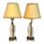 Vintage 1930s Porcelain French Maiden & Gent Boudoir Lamps W/Shades This is a pair of vintage circa 1930's porcelain...