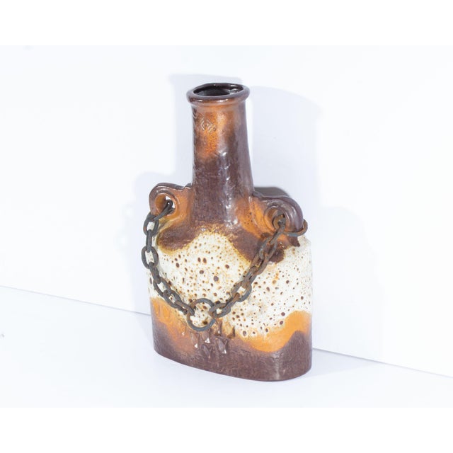 Carstens Tönnieshof Carstens Tönnieshof “Luxus” West German Vase With Chain For Sale - Image 4 of 8