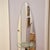 1990s Full Length Floor Mirror W/ Integrated Console Table Surfboard Shape For Sale - Image 4 of 12