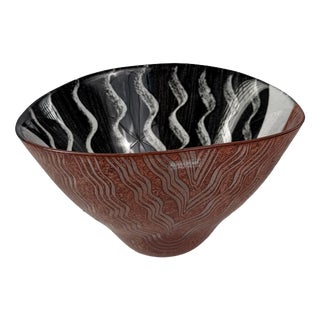 Vintage Art Glass Bowl by Kosta Boda, Sweden, 1990s For Sale