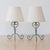 French 1940s French Painted Iron Scroll Lamp For Sale - Image 3 of 13