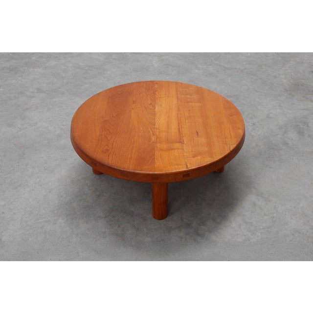 Model T02M Coffee Table in Elm from Pierre Chapo, France, 1976 For Sale - Image 6 of 11