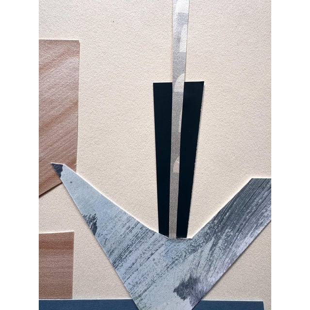 "Rhythm Replaces Reason 1" Original Mixed-Media Collage on Paper by Zac Woodiel For Sale In Little Rock - Image 6 of 8