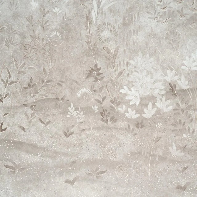 Schumacher SAMPLE - Schumacher X Colette Cosentino Sublime 4 Panel Set In Grisaille For Sale - Image 4 of 6