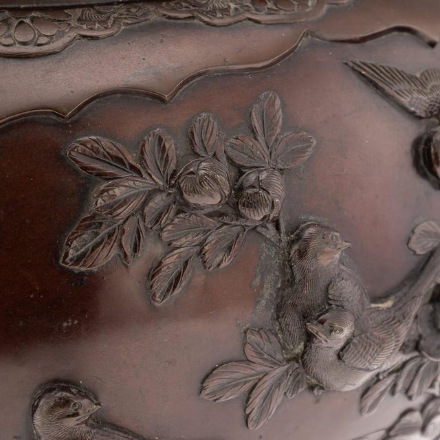 Large Antique Japanese Meiji Bronze Mythological Planter, 19th Century For Sale - Image 17 of 18