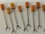 Mid 20th Century Set of 12 Mexican Honey Onyx Cocktail Forks in Amber Tones, Mid-Century Modern For Sale - Image 4 of 12