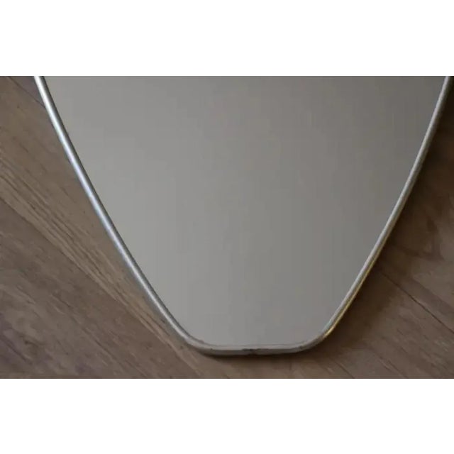Mid-Century Italian Brass Wall Mirror, 1960 For Sale - Image 4 of 12
