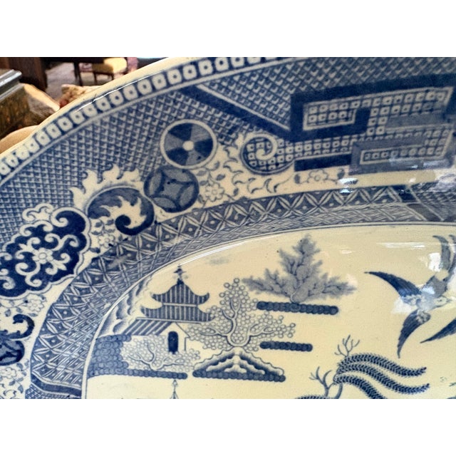 Late 19th Century English Transfer Ware Platter For Sale - Image 10 of 12