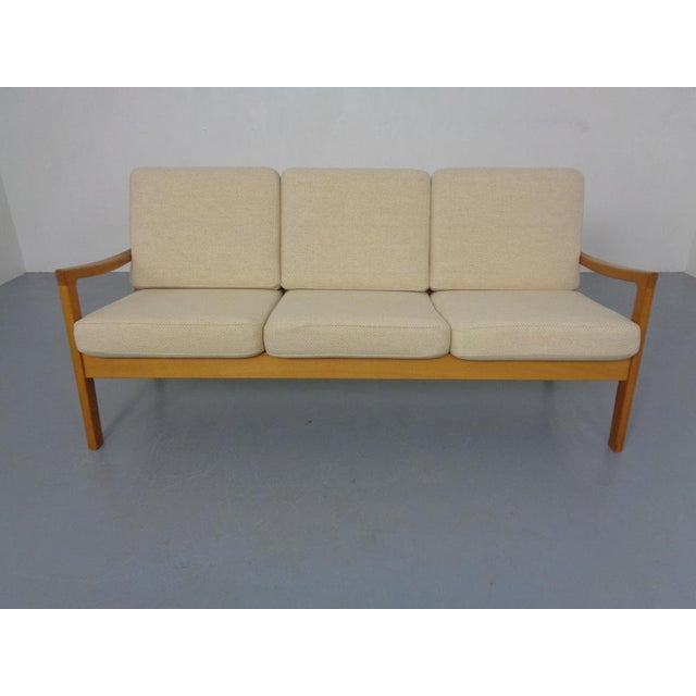 Senator Oak Sofa by Ole Wanscher for Poul Jeppesen, Denmark, 1960s For Sale - Image 13 of 18