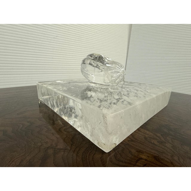 Robert Kuo Robert Kuo Rock Crystal Sculpture For Sale - Image 4 of 12