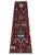 A runner in the Bidjar Garrus design, one of the most admired patterns in Kurdish weaving, hand-knotted in northern...