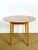 Wood Vintage Round Dining Table with Drop Leaves, 1970s For Sale - Image 7 of 14