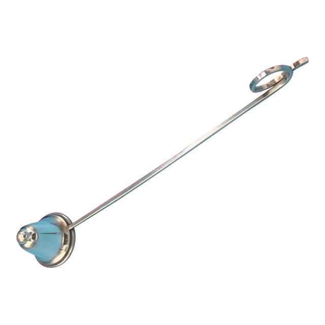 Randahl Sterling Silver Arts & Crafts 8" Candle Snuffer #4 in Original Box For Sale