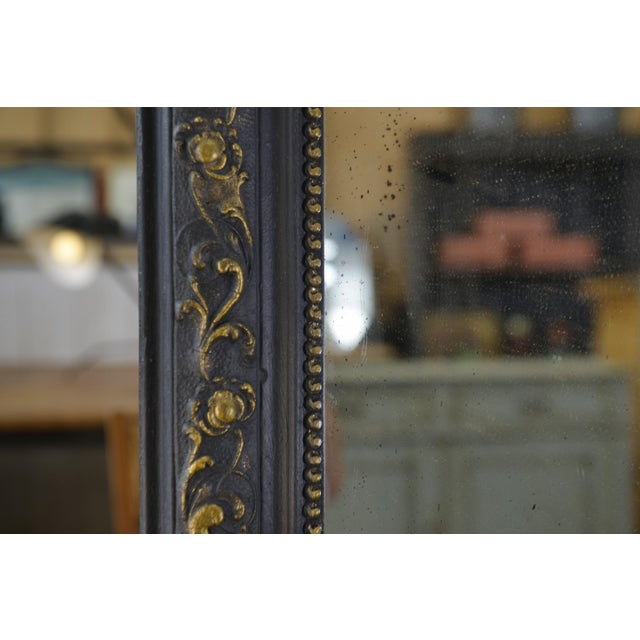 Louis Philippe Mercury Mirror with Pine and Plaster Structure, 1850s For Sale - Image 3 of 11