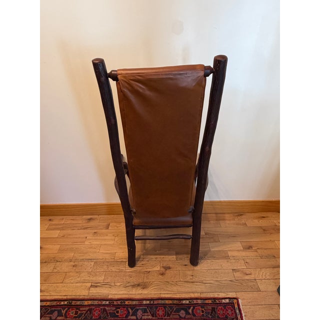 Wood Late 20th Century Pair of 2 Flat Rock Furniture Arm Chairs For Sale - Image 7 of 11