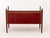 Red Louis XVI Style Velvet Upholstered Mahogany Sofa For Sale - Image 8 of 8