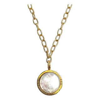 Mother of Pearl Hashtag Necklace For Sale