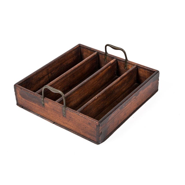 Antique Georgian Mahogany Cutlery Tray, England, Early 19th Century For Sale In New York - Image 6 of 8