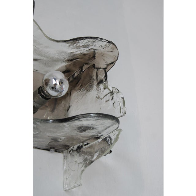 Italian Murano Glass Wall Lamps by Carlo Nason for Mazzega, 1970s, Set of 2 For Sale - Image 6 of 18