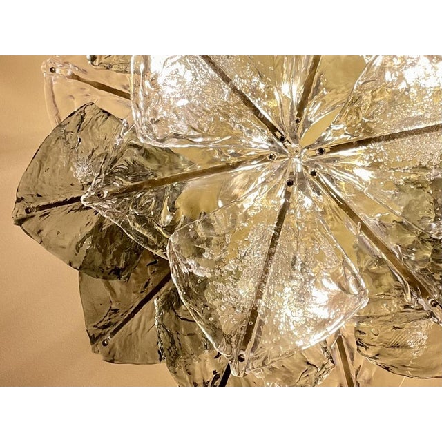 Murano Glass Ceiling Lamp from Mazzega, 1974 For Sale - Image 16 of 18