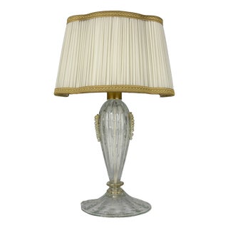 Murano Glass Table Lamp from Barovier and Toso, Italy, 1980s For Sale