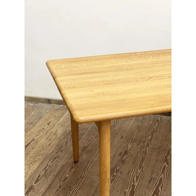 Light Yellow Mid-Century Danish Dining Table in Oak, 1960s For Sale - Image 8 of 13