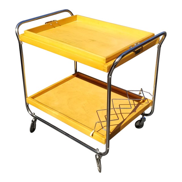 European Mid-Century Bar Cart For Sale