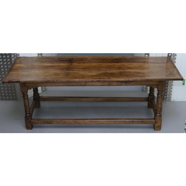 We are delighted to offer for sale this stunning charles i 1630 solid oak hall or refectory table from plaish hall church...