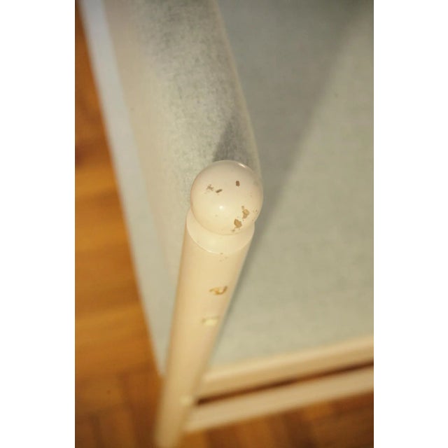 Blue French Style Turquoise Bench, 1970s For Sale - Image 8 of 12