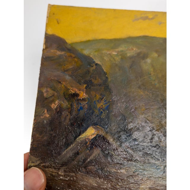 Early 20th Century American Impressionist California or Canadian Pacific Landscape Painting For Sale - Image 10 of 12