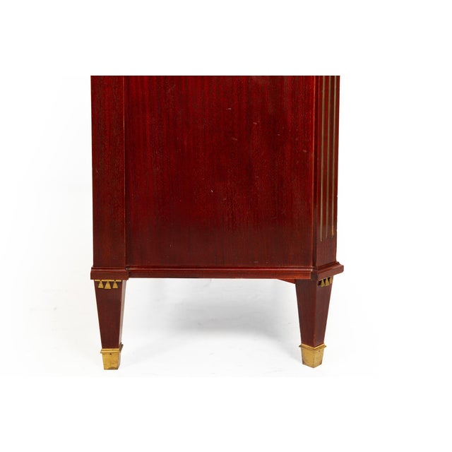 Swedish Gustavian Style Antique Mahogany Chest of Drawers Commode For Sale - Image 14 of 18