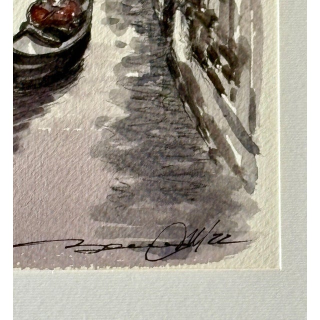 Traditional Watercolor Painting of Venice by Bonazzon For Sale - Image 3 of 5