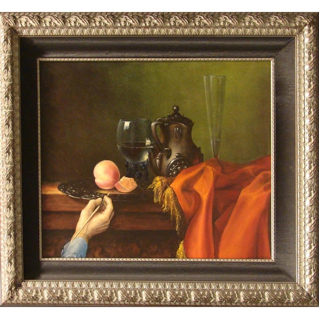 Fazly Still Life & Self Reflection Original Oil Painting Artwork For Sale - Image 4 of 4