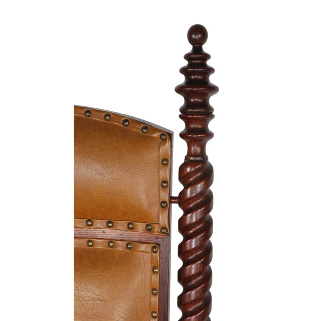 Victorian Stick and Ball Twist Frame Platform Rocking Chair For Sale In New York - Image 6 of 12