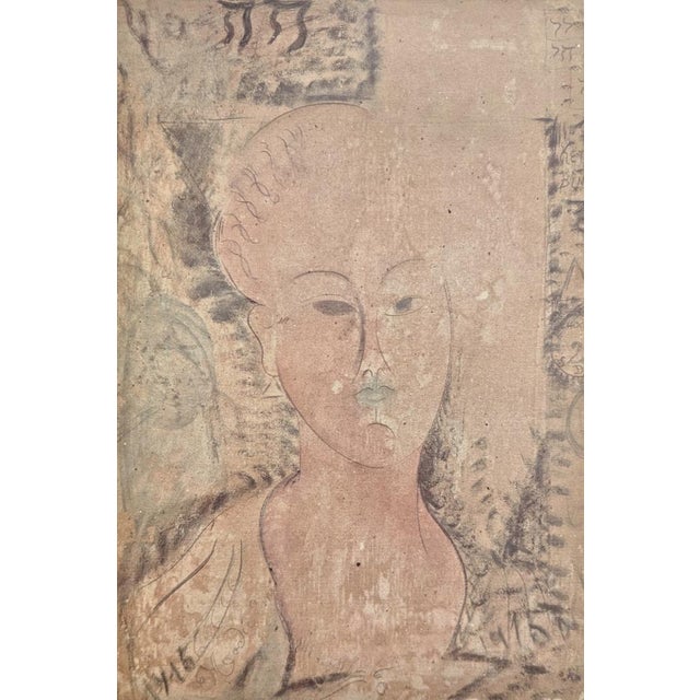 Amedeo Modigliani (1884-1920) Ritratto di Donna / Portrait of a Woman Lithograph on paper Paper especially produced for...