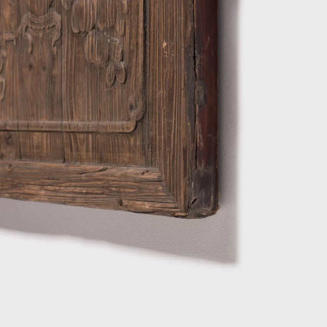 Mid 19th Century Chinese Architectural Panel With Seasonal Fruit and Flora For Sale - Image 5 of 6