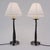1920`s English Arts & Crafts Antique Wrought Iron Candlestick Table Lamps in the Style of Townshends of Birmingham - A Pair, Rewired For Sale - Image 12 of 12