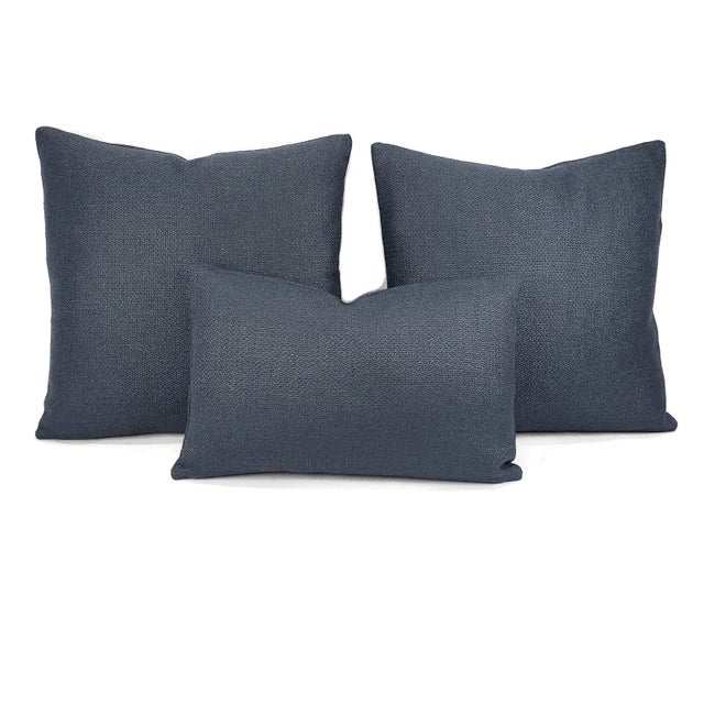 Contemporary Designers Guild Aunelle in Indigo Pillow Cover For Sale In Portland, OR - Image 6 of 7