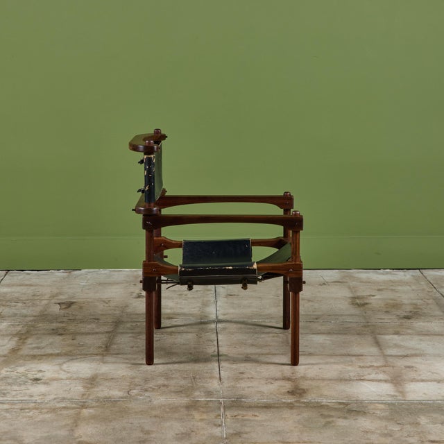 Mid-Century Modern Don Shoemaker Perno Safari Chair For Sale - Image 3 of 17