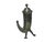 Traditional Pewter Decorative Cornucopia Shape Artistic Figure Art For Sale - Image 3 of 9