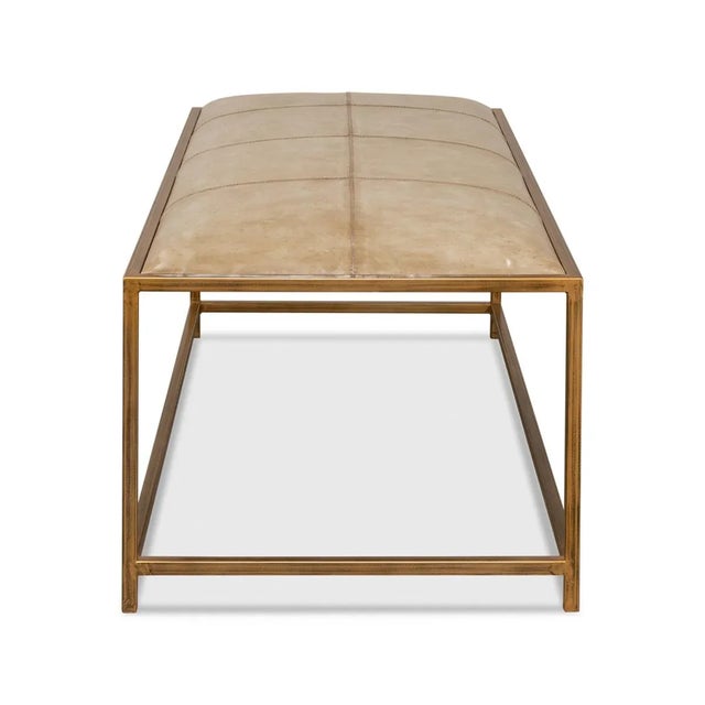 Metal Modern Hall Bench For Sale - Image 7 of 11