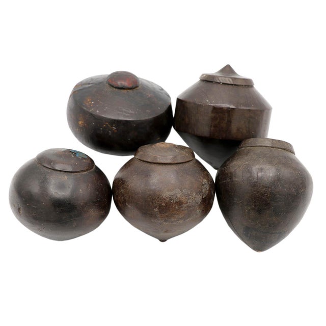 Asian Vintage Spinning Wooden Top For Sale - Image 3 of 4