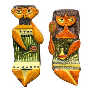 Mid-Century Shelf Sitter Bookends by Marcello Fantoni - Set of 2 For Sale