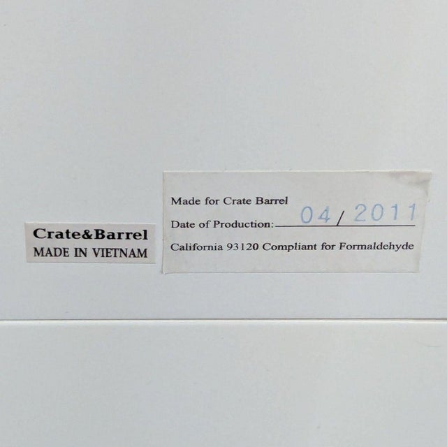Wood Crate & Barrel Wood Floor Mirror on Stand For Sale - Image 7 of 7