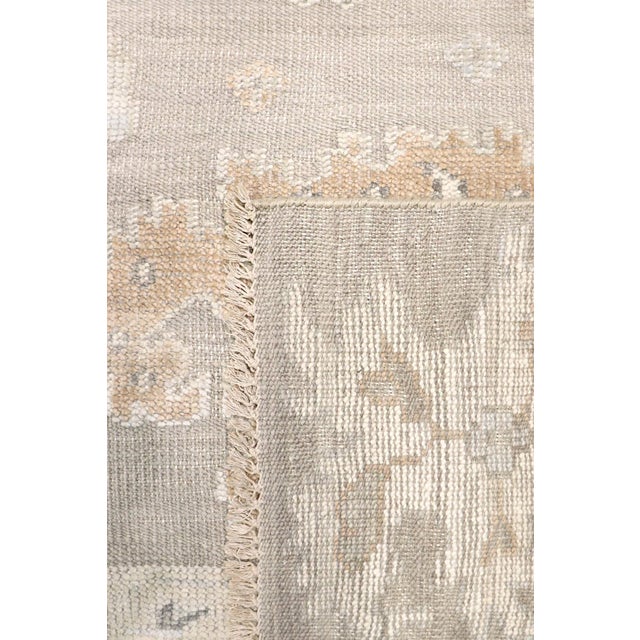 Oushak Wool Mocha Area Rug, 12' 3'' X 14'10'' For Sale - Image 4 of 8