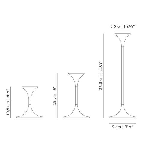 Jazz Candleholders in Steel with Brass Plating by Max Brüel, Set of 4 For Sale - Image 15 of 16