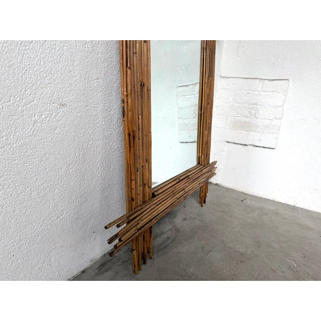 Large Vintage Bamboo Mirrors, 1970s, Set of 2 For Sale - Image 17 of 18